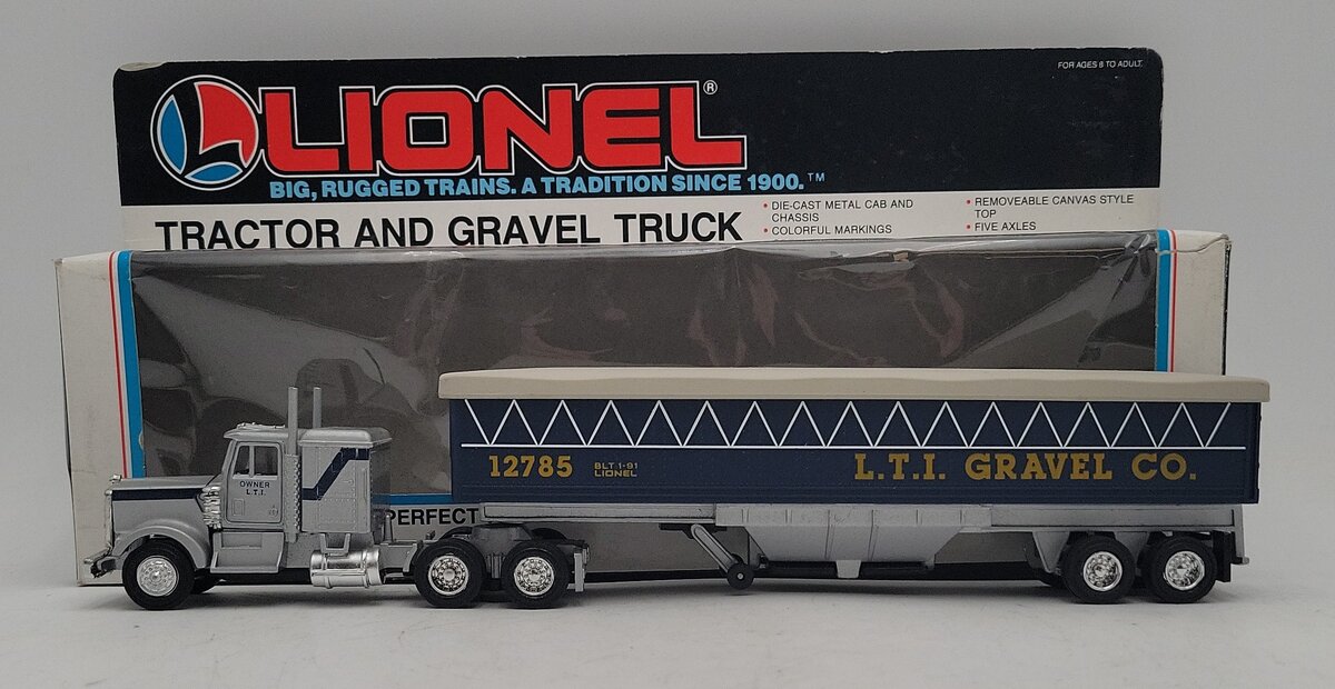 Lionel 6-12785 O Gauge Lionel Gravel Company Tractor & Gravel Truck EX/Box