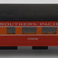 MTH 30-6060S O Gauge Southern Pacific Streamlined Observation Car #10282 EX
