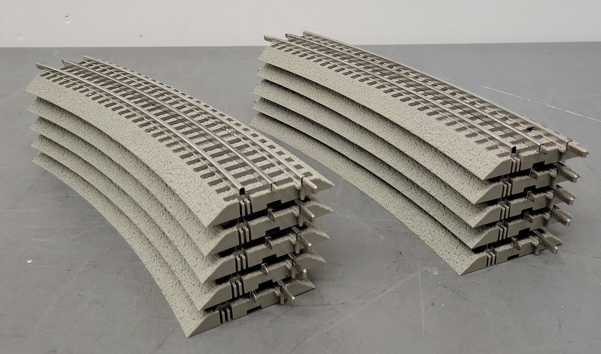 Lionel 6-12056 FasTrack O60 Curved Track Sections (10) EX