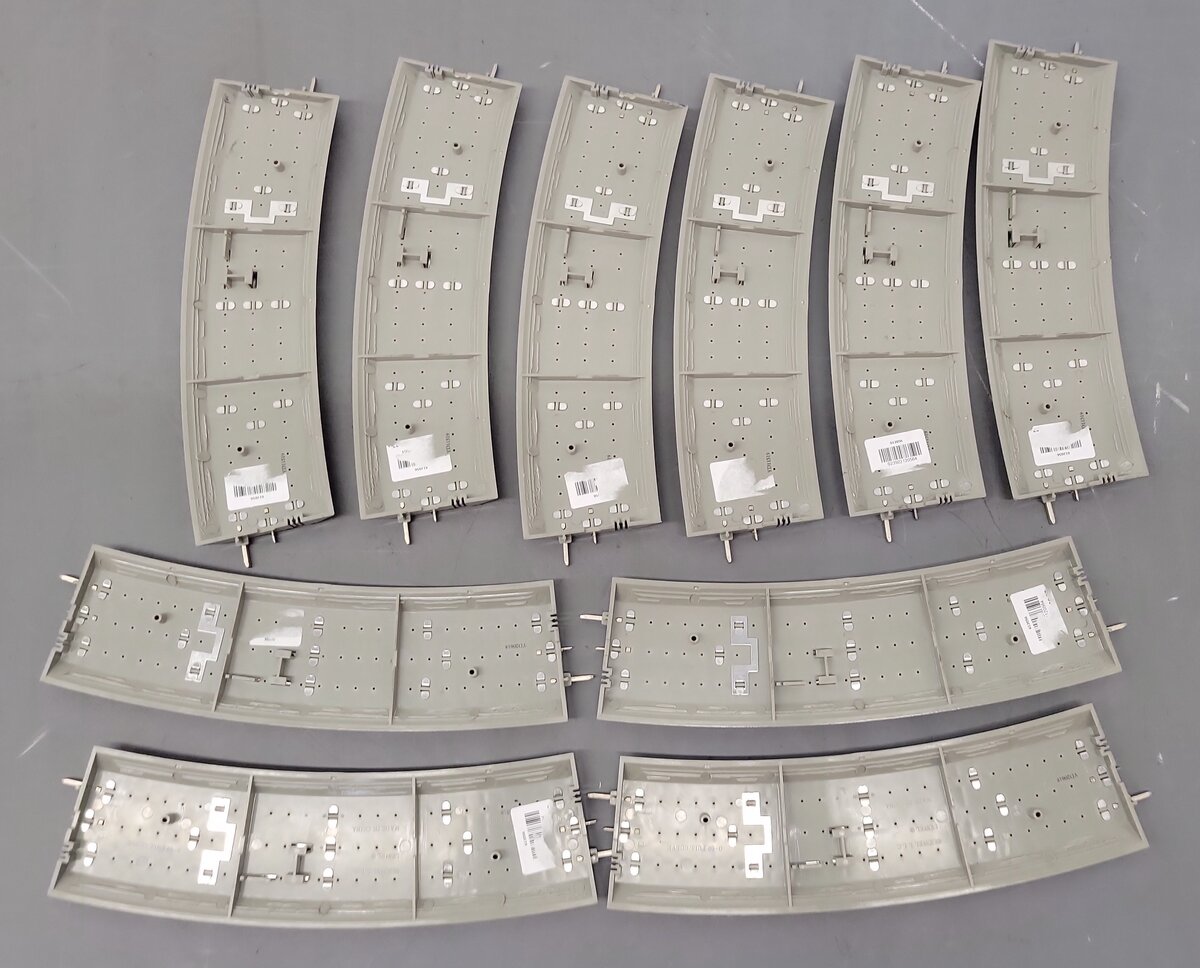 Lionel 6-12056 FasTrack O60 Curved Track Sections (10) EX