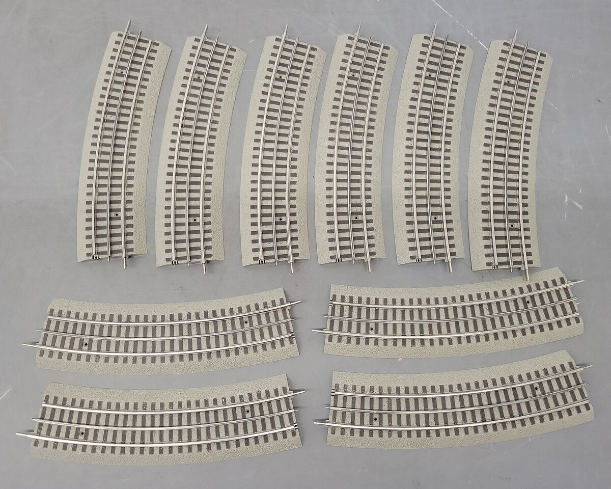 Lionel 6-12056 FasTrack O60 Curved Track Sections (10) EX
