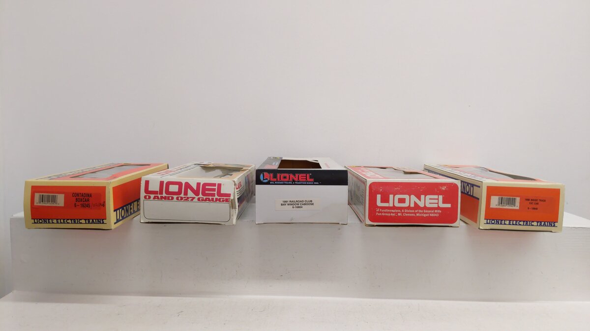 Lionel O Gauge Assorted Freight Cars [5]/Box