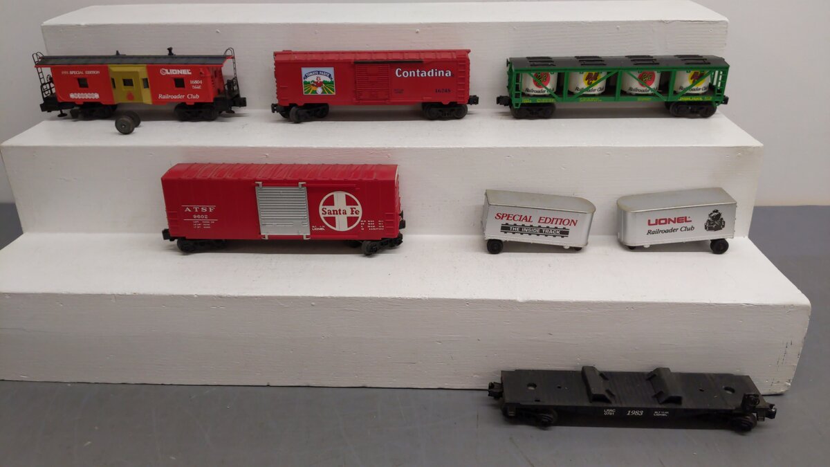 Lionel O Gauge Assorted Freight Cars [5]/Box