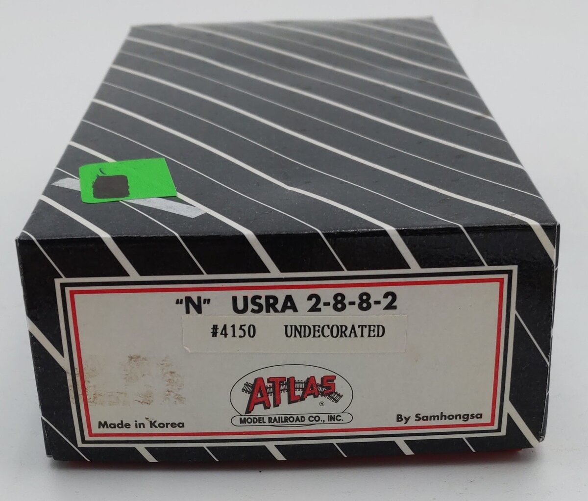 Atlas 4150 N Scale BRASS Undec. USRA 2-8-8-2 Locomotive and Tender VG/Box