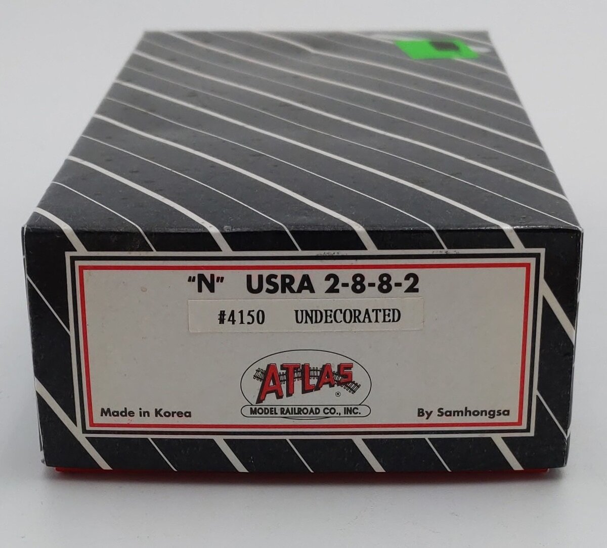 Atlas 4150 N Scale BRASS Undec. USRA 2-8-8-2 Locomotive and Tender VG/Box