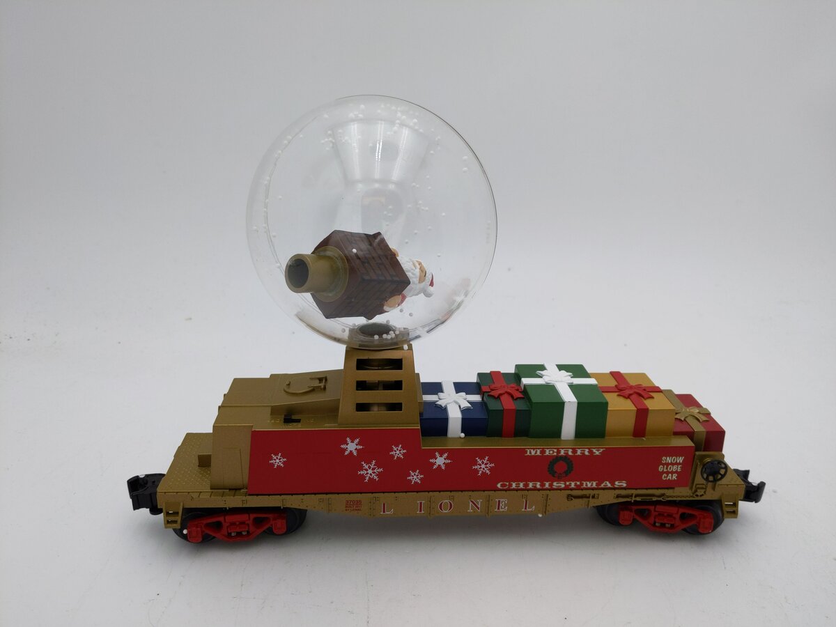 Lionel 6-37035 O Scale Santa's Operating Snow Globe Car VG