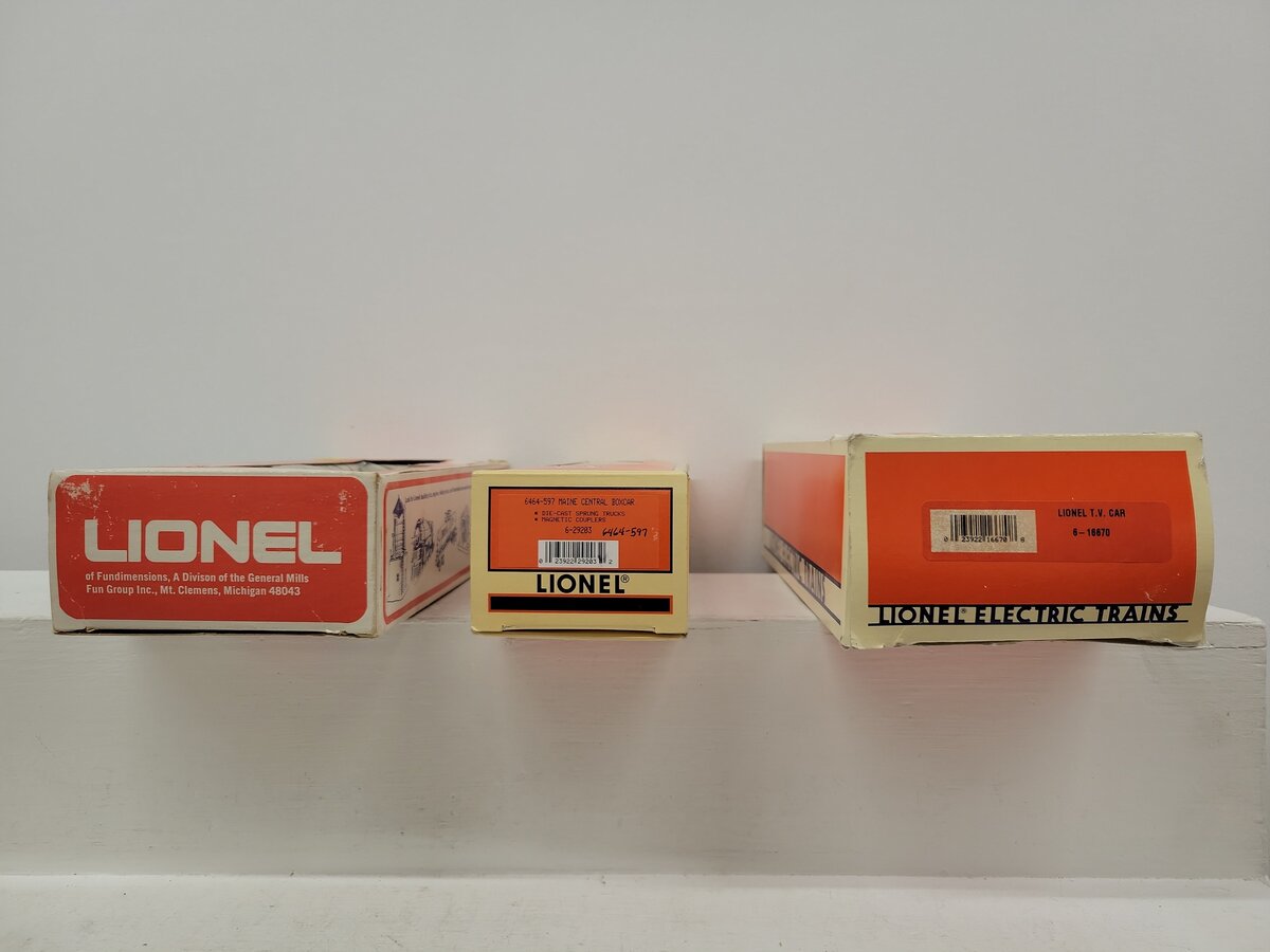 Lionel O Gauge Assorted Freight Cars [5]/Box