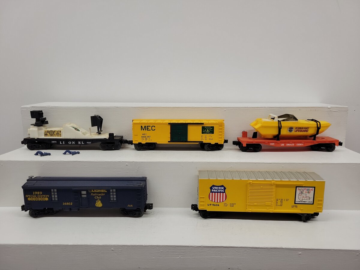 Lionel O Gauge Assorted Freight Cars [5]/Box
