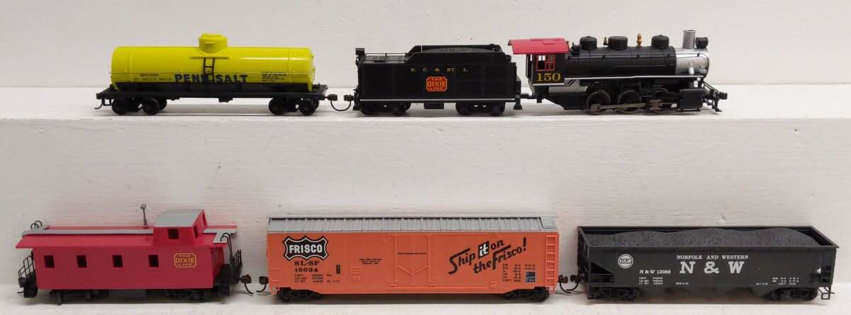Bachmann 00626 HO Chattanooga Gauge Steam Starter Freight Train Set EX/Box