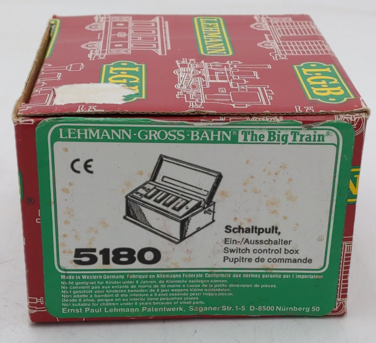 LGB 5180 G Scale On/Off Switch Control Box EX/Box