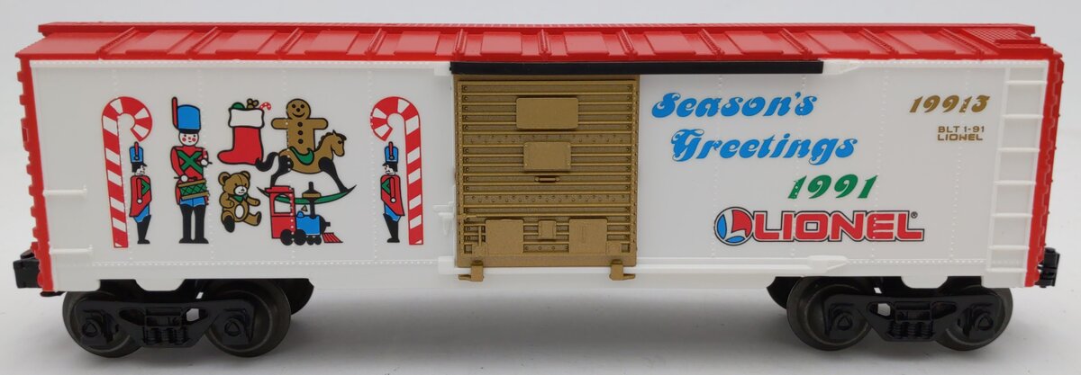Lionel 6-19913 O Gauge Christmas 1991 Boxcar EX/Box