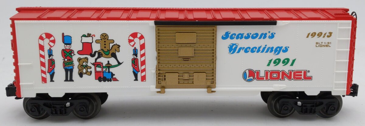 Lionel 6-19913 O Gauge Christmas 1991 Boxcar EX/Box