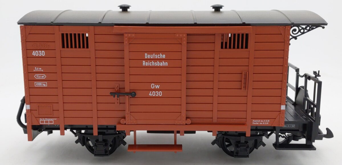 LGB 4030 G Scale Deutsche Reichsbahn Brown Boxcar LN/Box