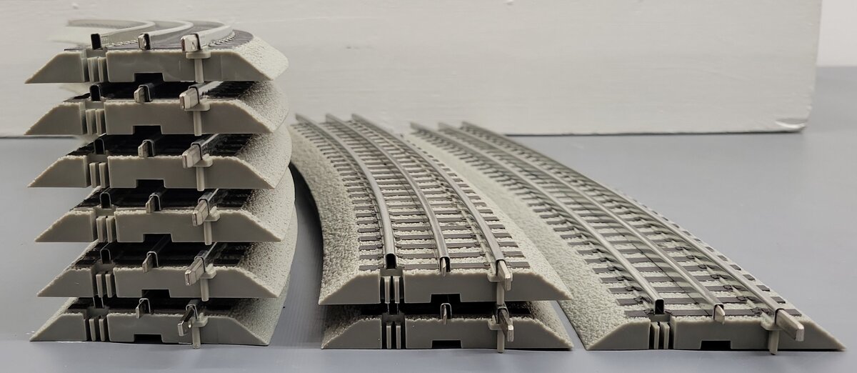 Lionel O Gauge Assorted FasTrack Curved Sections [9] EX