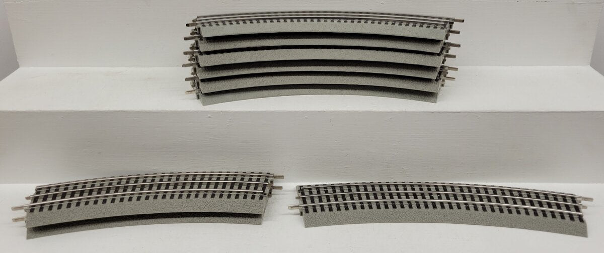 Lionel O Gauge Assorted FasTrack Curved Sections [9] EX