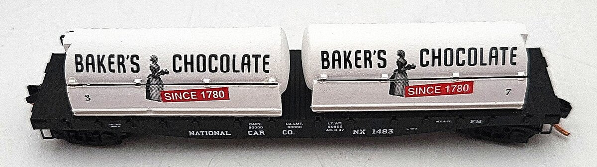 Micro-Trains NSC MTL 07-126 N Scale Baker's Chocolate Billboard Flat Car #1483 LN/Box