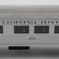 MTH 30-6054 O California Zephyr O-27 Streamlined Combo Car #800 VG