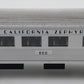 MTH 30-6054 O California Zephyr O-27 Streamlined Combo Car #800 VG
