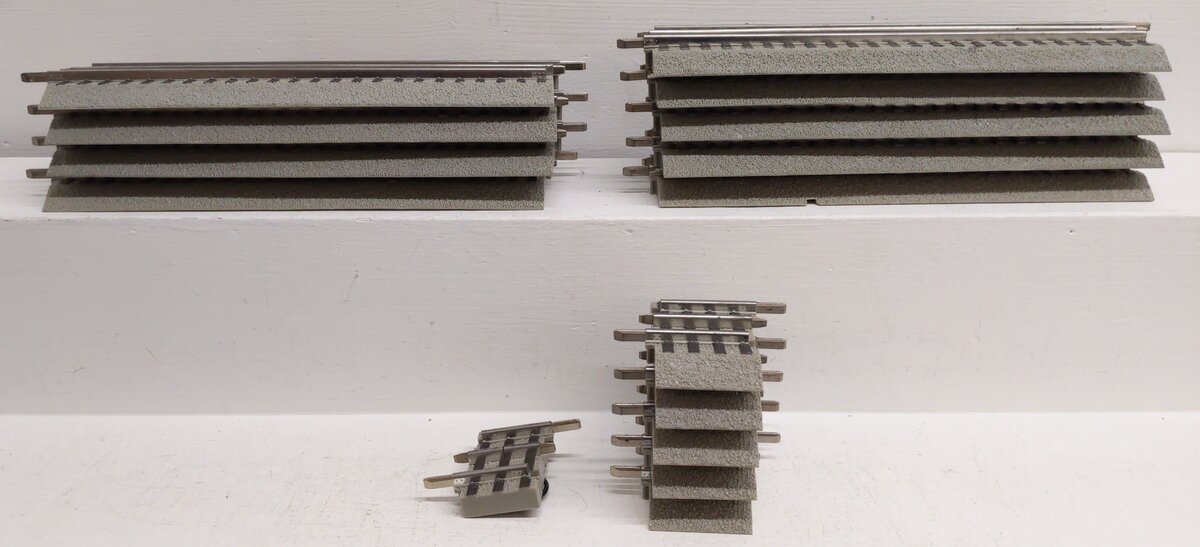 Lionel O Gauge Assorted FasTrack Straight Track Sections [15] EX