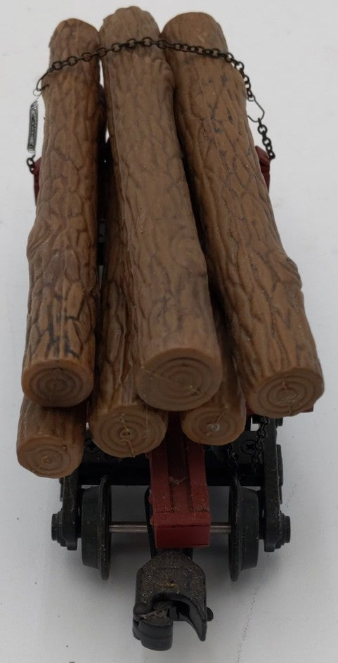 Industrial Rail 8001 O Gauge Skeleton Log Car with Logs VG