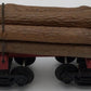 Industrial Rail 8001 O Gauge Skeleton Log Car with Logs VG