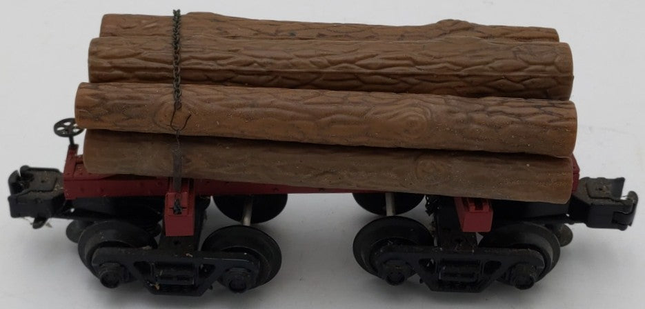 Industrial Rail 8001 O Gauge Skeleton Log Car with Logs VG