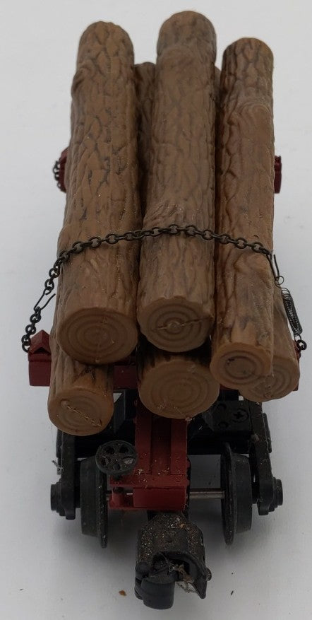 Industrial Rail 8001 O Gauge Skeleton Log Car with Logs VG