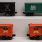 Lionel and Williams O New Haven Assorted Boxcars: #16238, #9719, #6464425 [4] VG/Box