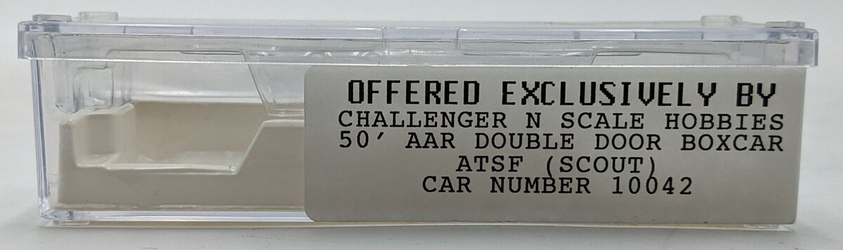 Challenger Hobbies 10042 N ATSF 50' AAR Double Door Boxcar Scout LN/Box