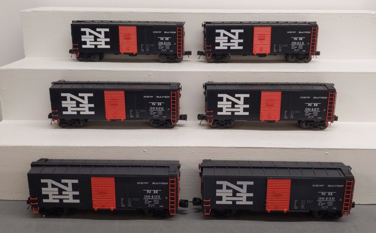 MTH 20-90582 O New Haven 40' AAR Box Car Set (Set of 6) LN/Box