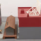 MTH & Plasticville O Gauge Buildings & Platform 30-9073, 30-9018, 30-9012 [4] VG