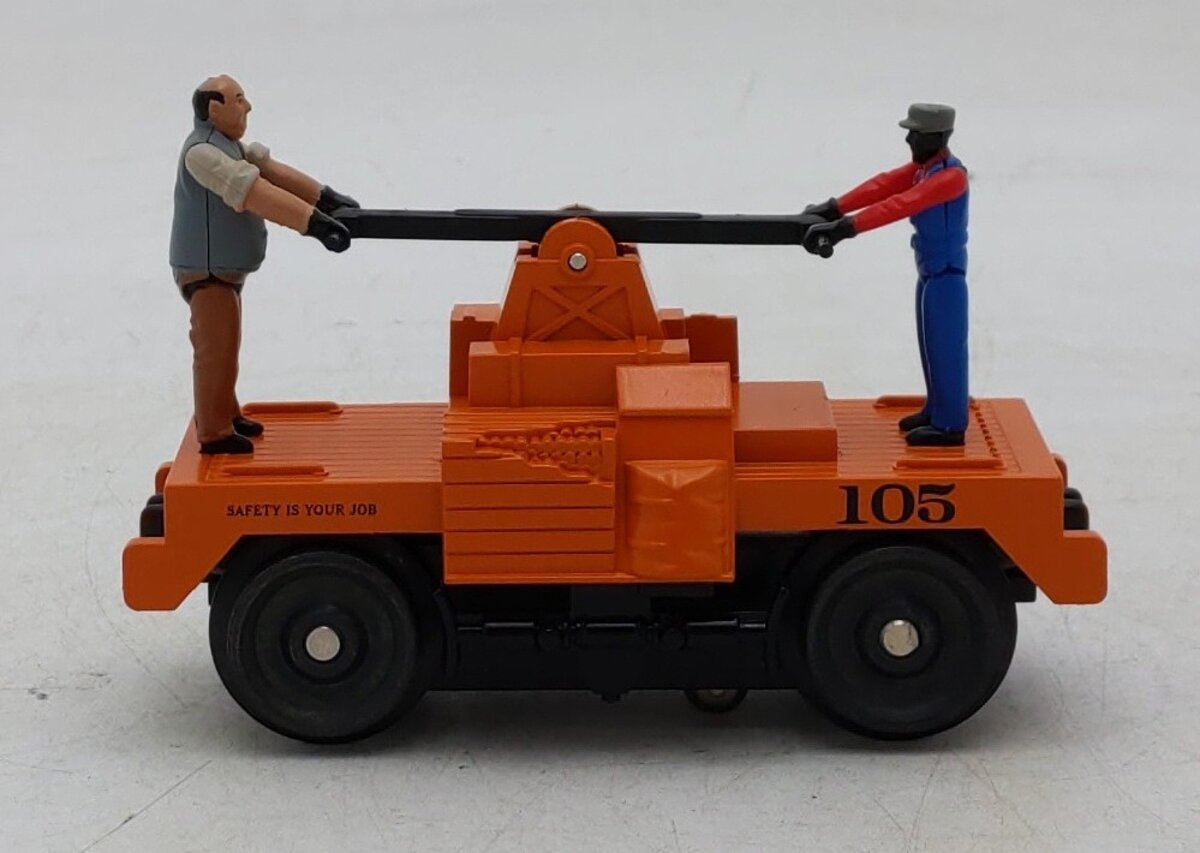 MTH 305236 O MoW Operating Handcar/orange #105