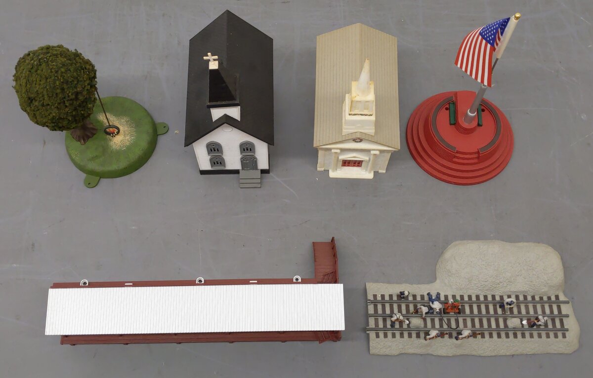 MTH, Lionel & K-Line O Assorted Model Scenery Items [6] VG