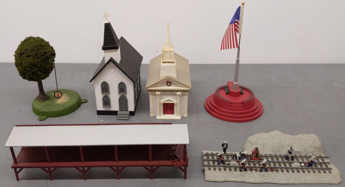 MTH, Lionel & K-Line O Assorted Model Scenery Items [6] VG