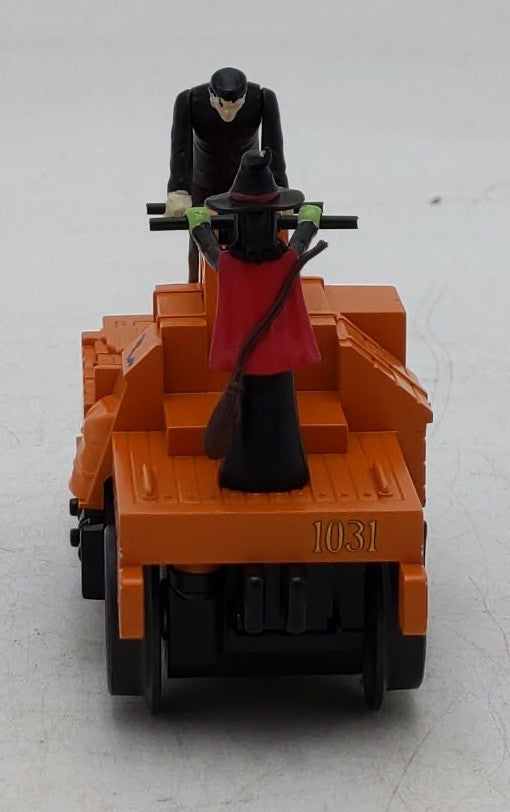 MTH 30-5241 O Orange Halloween Operating Handcar #1031 LN/Box