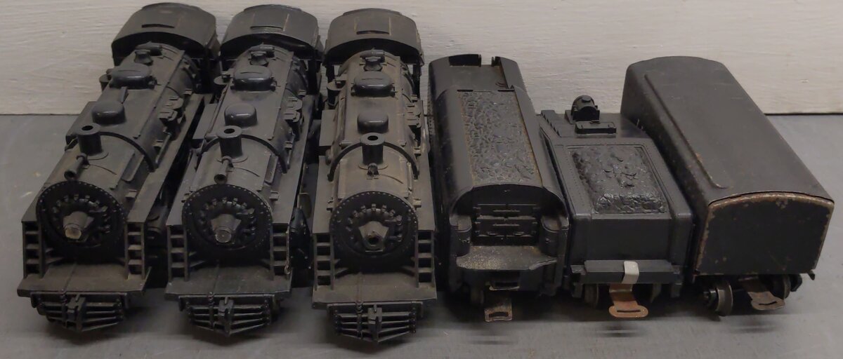 Lionel O Gauge Vintage Locomotives and Tenders; 1060, 1061, 1062, 1615T, [6] VG