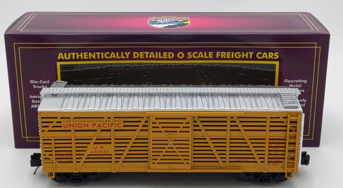 MTH 20-94730 O Union Pacific Steel Sided Stock Car #43050 LN/Box