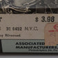 AHM 6452 HO New York Central 1930 72" Railway Post Office Car #1405 VG/Box