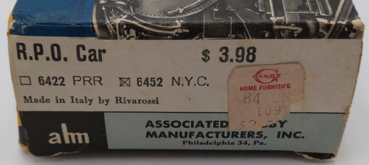 AHM 6452 HO New York Central 1930 72