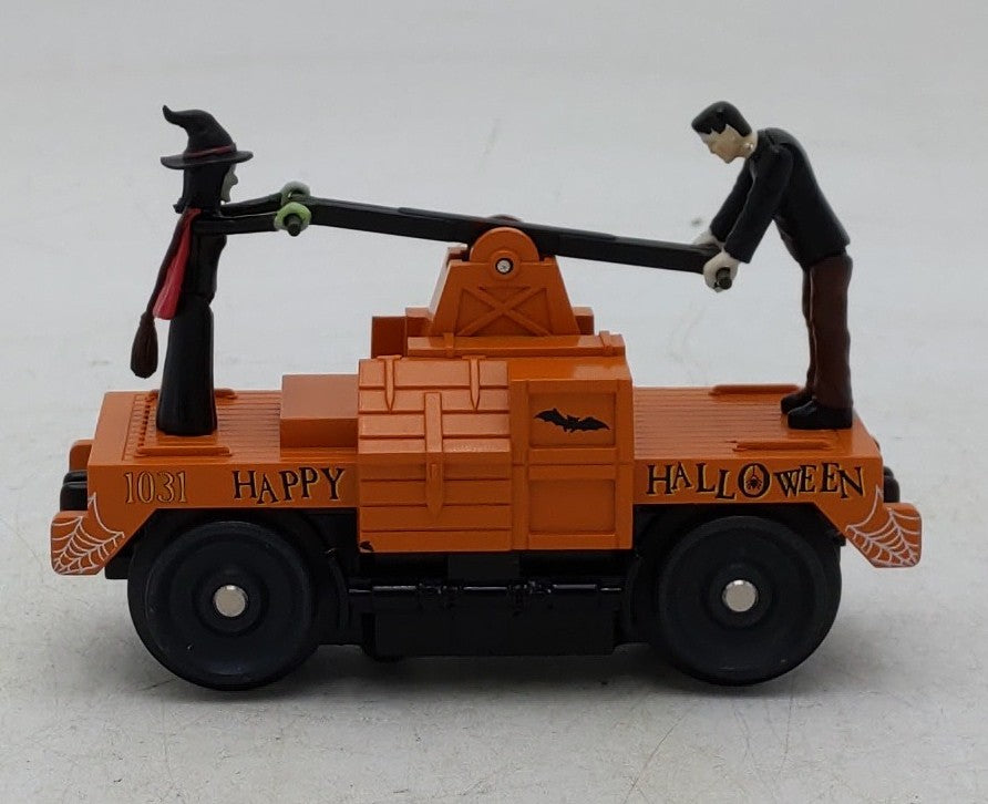 MTH 30-5241 O Orange Halloween Operating Handcar #1031 LN/Box
