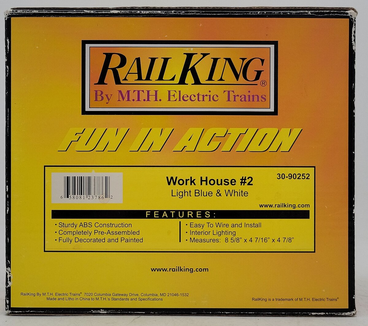 MTH 30-90252 Work House #2 Light Blue & White LN/Box