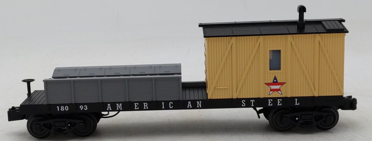 MTH 30-79706 O Gauge American Steel Crane Tender Car #18093 LN/Box