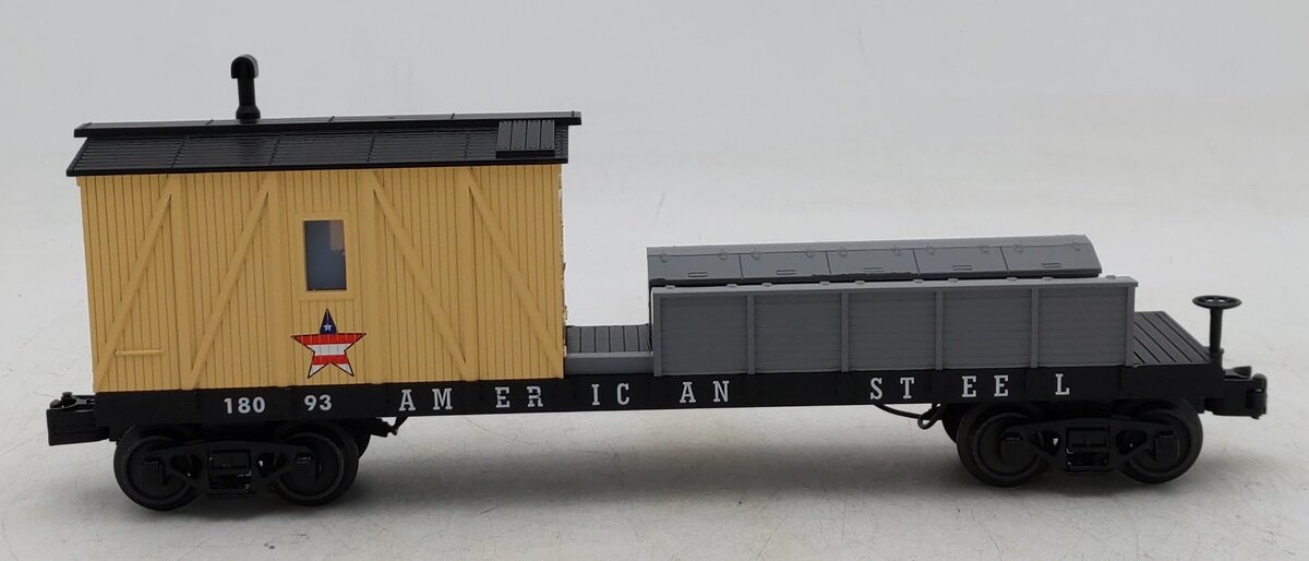 MTH 30-79706 O Gauge American Steel Crane Tender Car #18093 LN/Box
