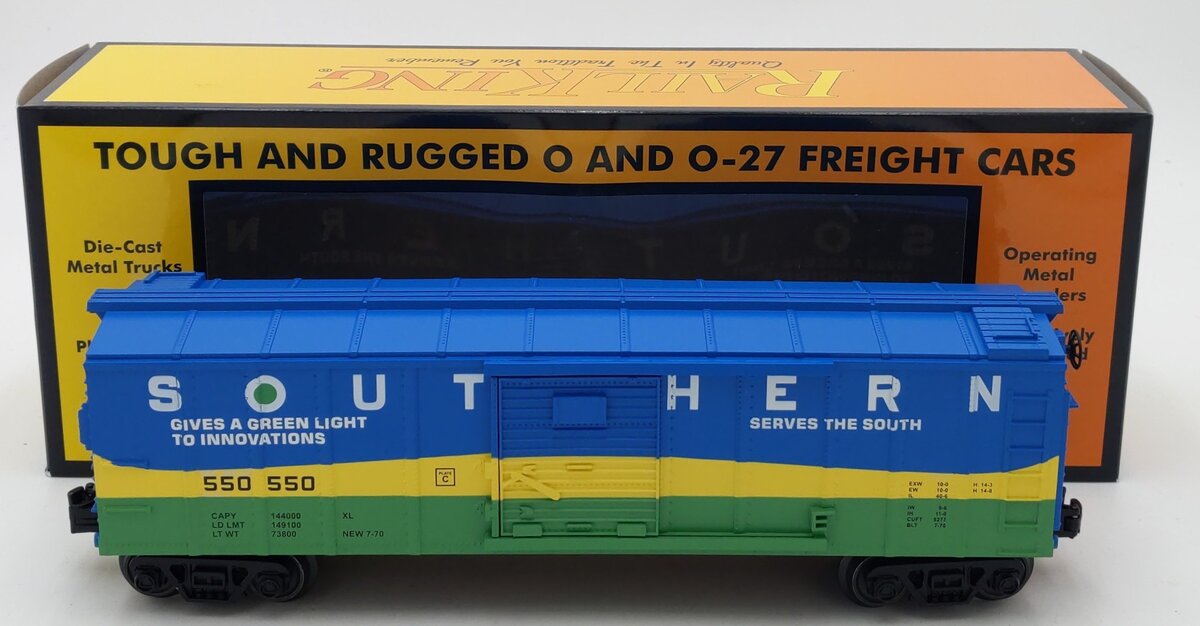 MTH 30-71161 O Gauge Southern Box Car #550550 LN/Box