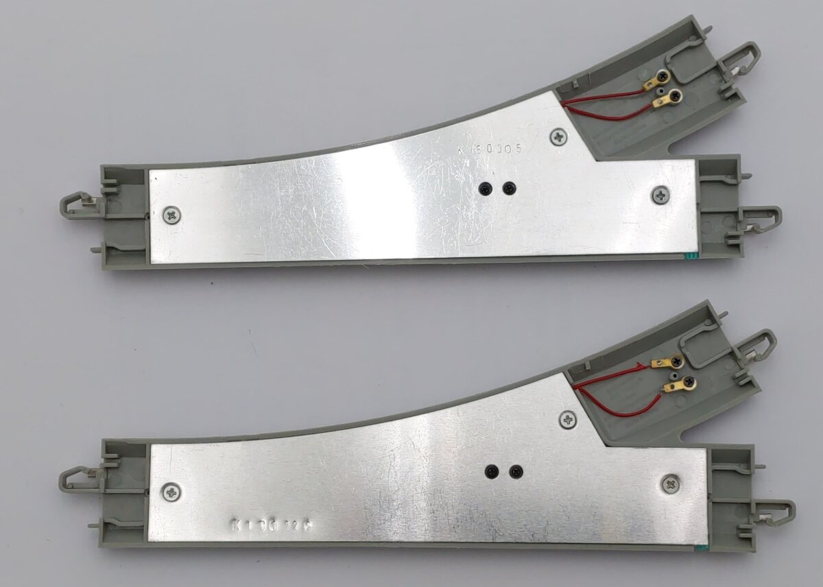 Bachmann 44862 N Nickel Silver #4 E-Z Track Right-Hand Switch Turnouts [2] EX