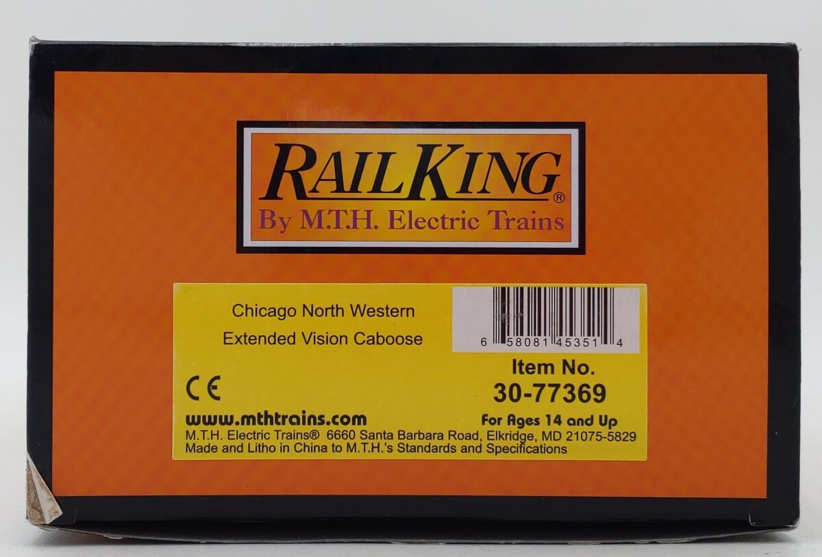 MTH 30-77369 O Gauge Chicago North Western Extended Vision Caboose #12566 LN/Box