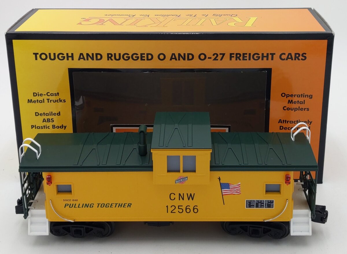 MTH 30-77369 O Gauge Chicago North Western Extended Vision Caboose #12566 LN/Box