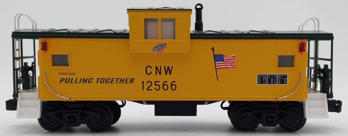 MTH 30-77369 O Gauge Chicago North Western Extended Vision Caboose #12566 LN/Box