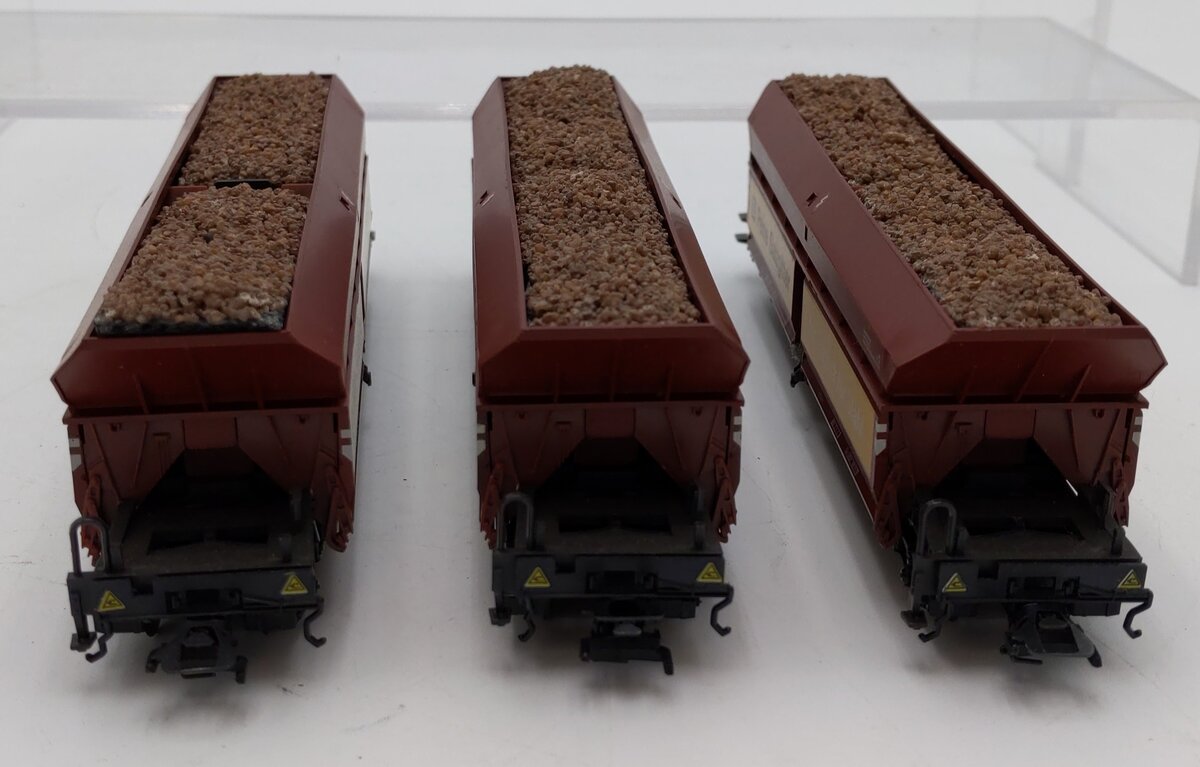 Roco 46250 HO Scale Peine Salzgitter Hopper w/Load  (3) EX