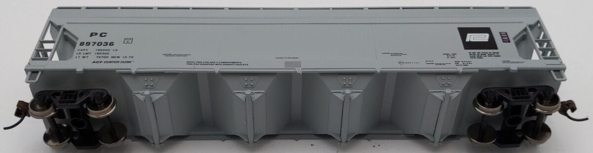 Athearn 72268 HO Scale Penn Central ACF Centerflow Hopper #897036 EX/Box